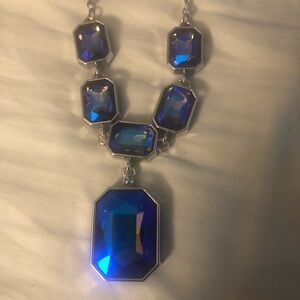 Paparazzi Dazzling iridescent Royal Blue Necklace